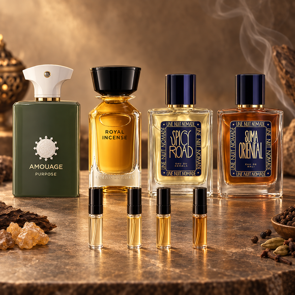 Pack Encens & Épices - 4 Fragrances (Décant)
